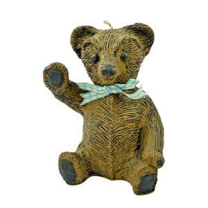 Vintage The Wax Workers Buster B. Bear Decorative Figurine Candle 1984
